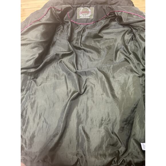 Army Green Belted Hooded Puffer Coat Longline Outdoor Adventure Snow Hike Sz M-L - Picture 6 of 9